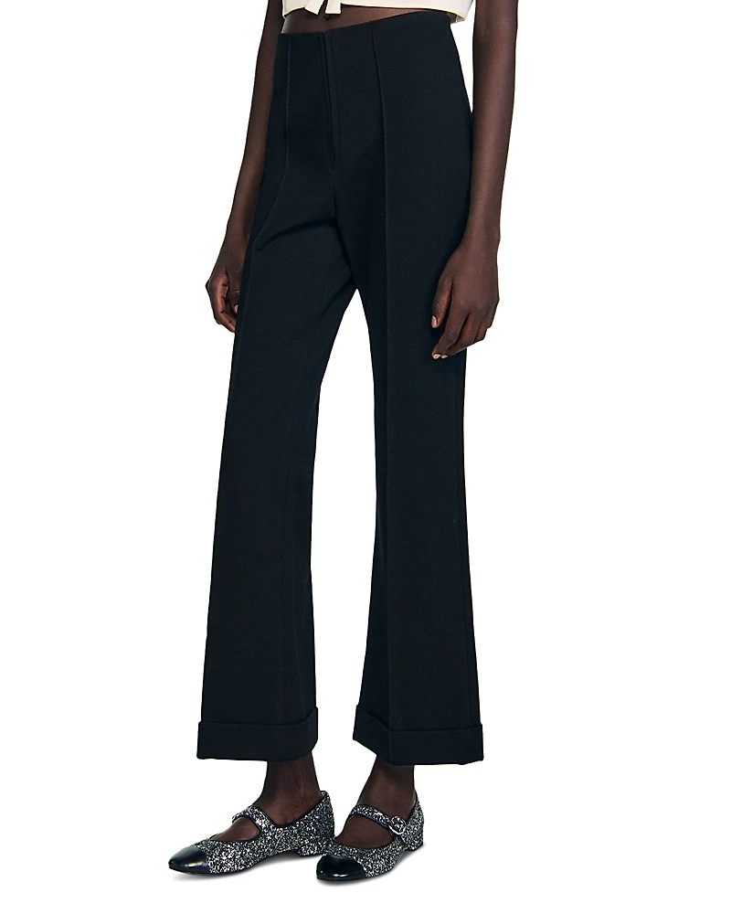 Sandro Straight Leg Trousers