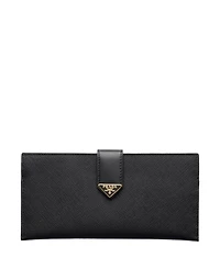 Large Saffiano And Leather Wallet