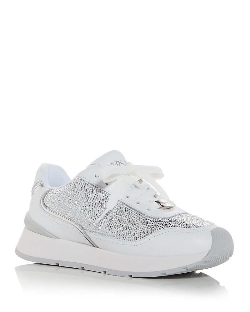 Versace Women's Crystal Embellished Sneakers