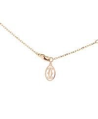 Large Cartier D'Amour Pendant Necklace 18K Rose Gold with Diamond
