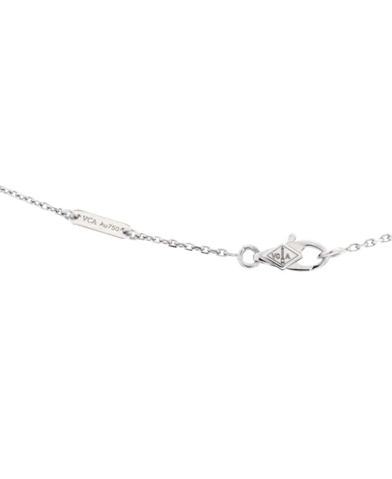 Mini Frivole Pendant Necklace 18K White Gold and Diamond