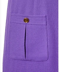 Fanny A Line Luxury Wool Crepe Midi Dress