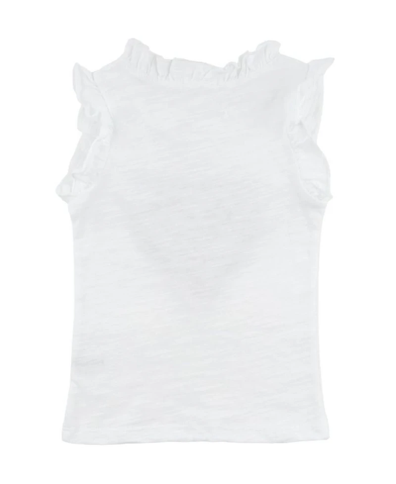 Girls' Rebekah Ruffle Heart Sparkle Tank - Baby, Little Kid