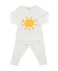oh baby! Unisex Sun Slub Applique Two Piece Set - Baby