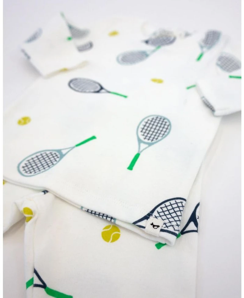 Boys' Tennis Print Two Piece Set - Baby
