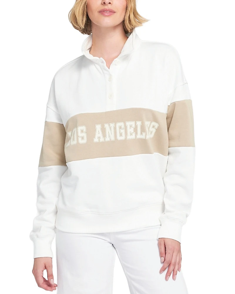 Elle Rugby Pullover Sweatshirt