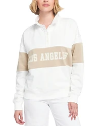 Elle Rugby Pullover Sweatshirt