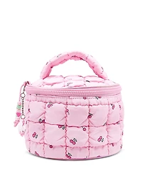 Omg Accessories Cherry Print Scrunch Round Train Case