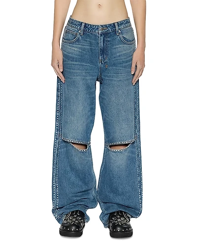 Ksubi High Rise Wide Leg Jeans