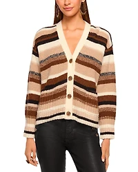 Ramy Brook Caroline Striped Cardigan