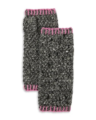 Carolyn Rowan Accessories Cashmere Tweeded Sequins Gloves