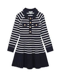 Reiss Girls' Sapna Striped Knitted Dress - Big Kid