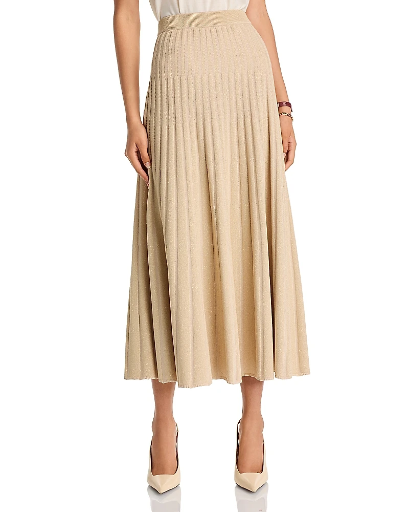 Misook Rib Knit Midi Skirt