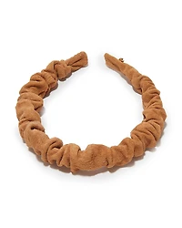 Lele Sadoughi Jessie Suede Scrunchie Headband