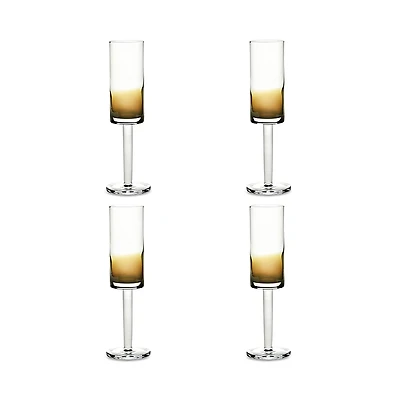 Serax Champagne Glass Amber Zuma, Set of 4