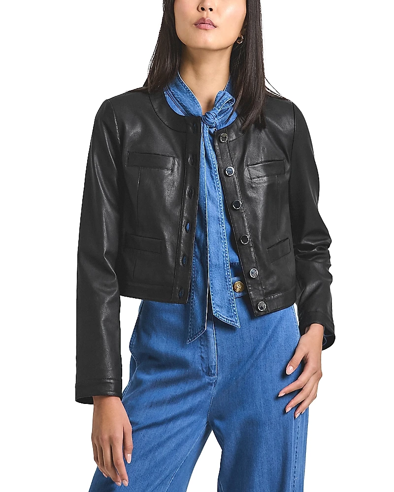 Derek Lam 10 Crosby Penny Leather Jacket