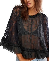 Free People Carly Cape Top