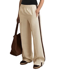 Reiss Robyn Side Stripe Wide Leg Trousers