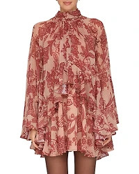 Avec Les Filles Ruffled Mini Dress