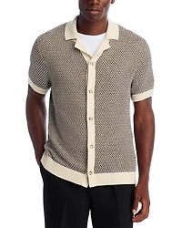 Boss Iconico Textured Short Sleeve Cardigan