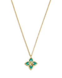 Roberto Coin 18K Yellow Gold Diamond Ceramic Venetian Princess Necklace, 17