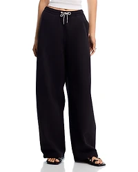 alexanderwang. t Mid Rise Rhinestone Drawcord Sweatpants