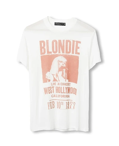 Junk Food Clothing Women's Blondie West Hollywood Vintage-like Tissue Tee