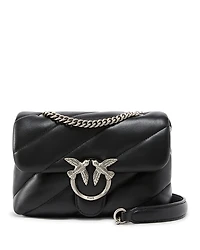Pinko Love Puff Mini Leather Shoulder Bag