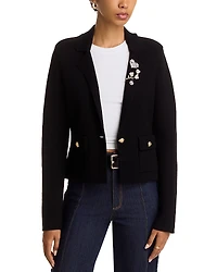Cinq a Sept Laynee Cropped Knit Blazer