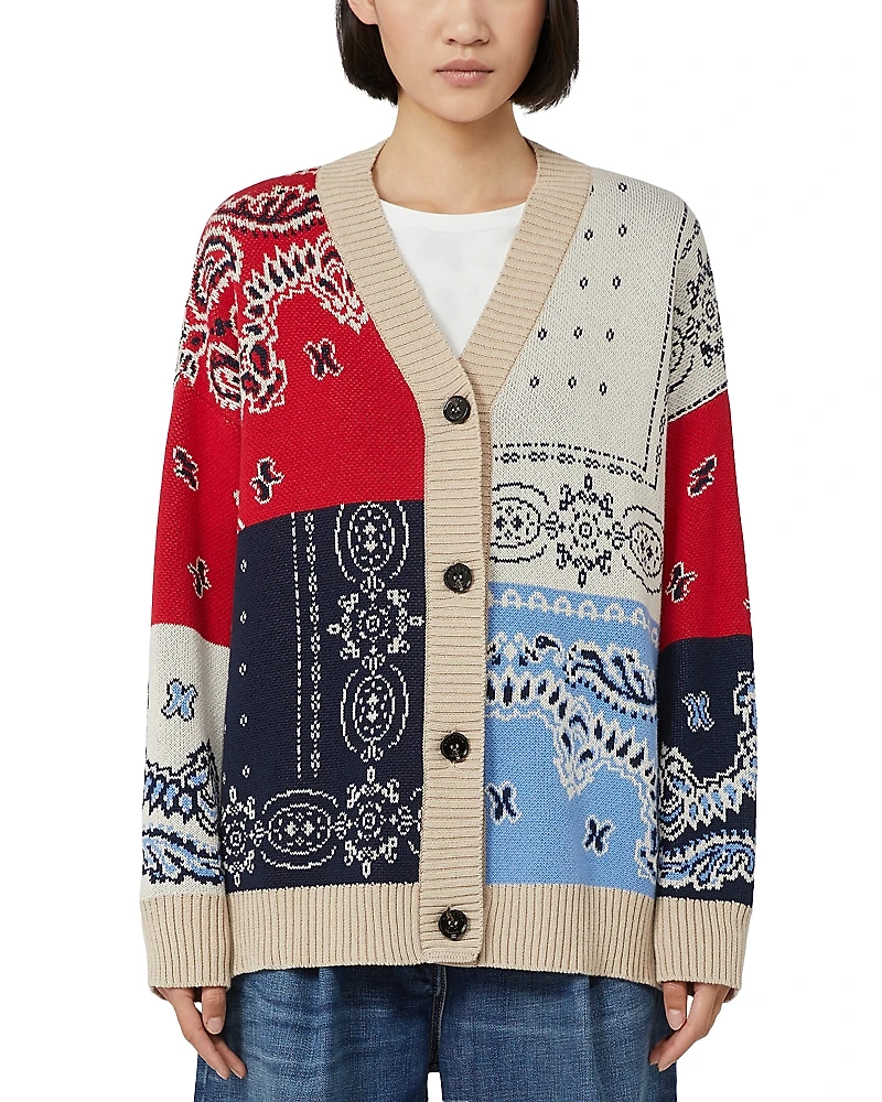 Weekend Max Mara Bandana Patchwork Cardigan
