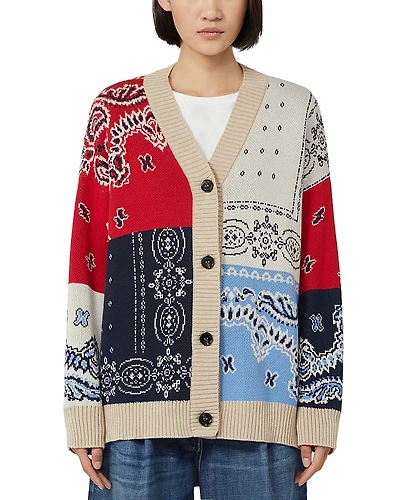Weekend Max Mara Bandana Patchwork Cardigan