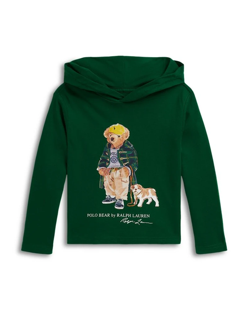 Boys' Polo Bear Cotton Hooded Tee