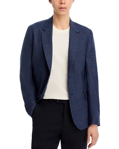 Plaid Regular Fit Soft Sport Coat
