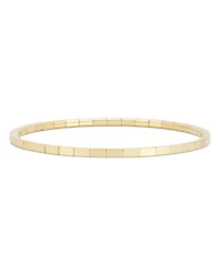 18K Yellow Gold Extensible by Demeglio Square Link Stretch Bracelet