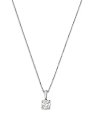 Bloomingdale's Fine Collection Diamond Colorless Solitaire Pendant Necklace