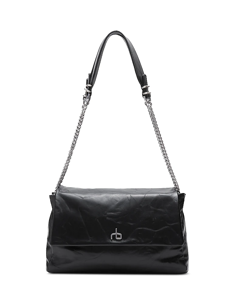 rag & bone Chelsea Leather Large Flap Shoulder Bag
