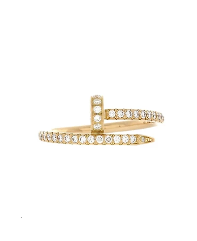 Pre-Owned Cartier Small Juste un Clou Paved Ring 18K Gold with Diamonds