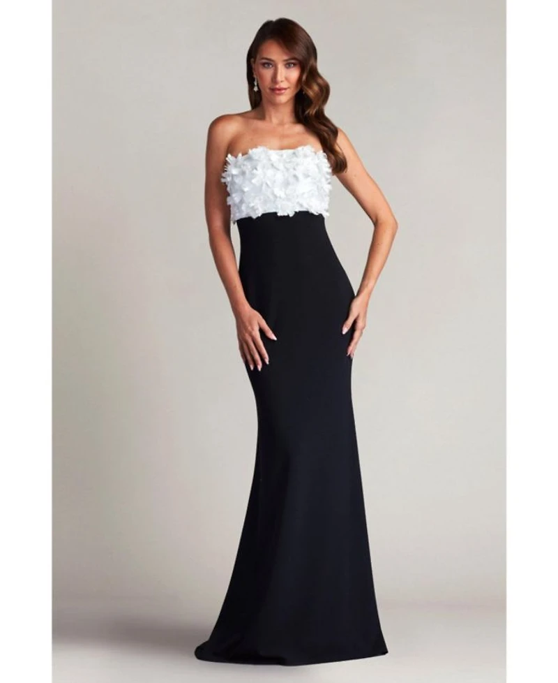 Baldwin Floral Appliquéd Gown