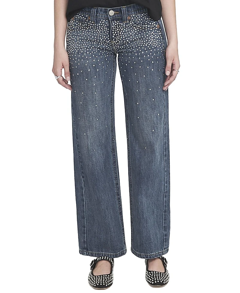 Elle Collection Women's Studded Jeans