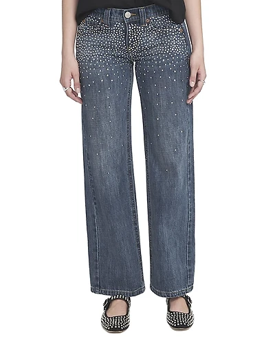 Elle Collection Women's Studded Jeans
