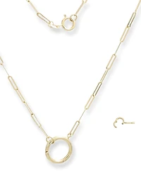 Bloomingdale's Fine Collection O-Clasp Paperclip Necklace