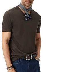 John Varvatos Miles V Neck Slub Tee