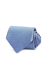 David Donahue Geo Pattern Silk Classic Tie