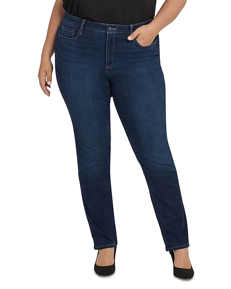 Nydj Plus Sheri High Rise Slim Leg Jeans