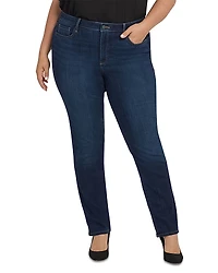 Nydj Plus Sheri High Rise Slim Leg Jeans