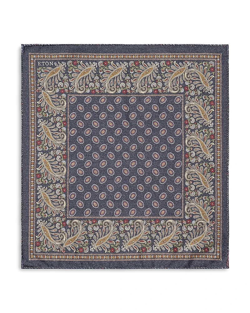 Eton Two Face Wool Pocket Square