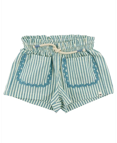 oh baby! Girls' Cabana RicRac Libby Pocket Short - Baby