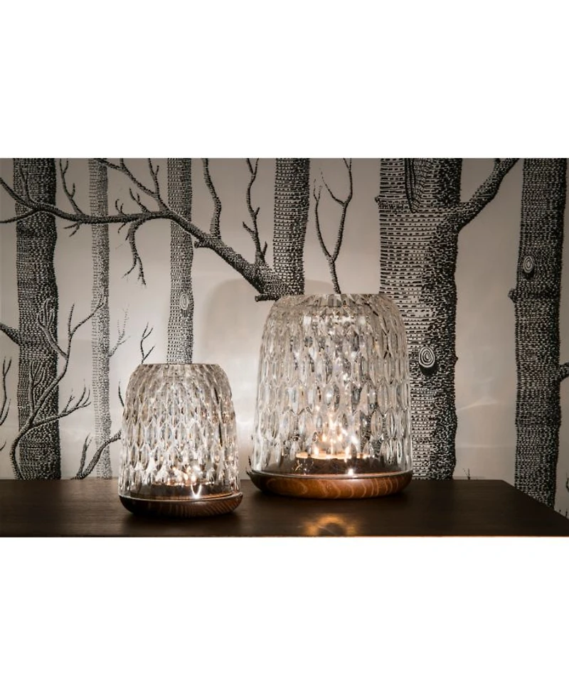 Folia Small Dark Wood Lamp