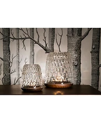 Folia Small Dark Wood Lamp