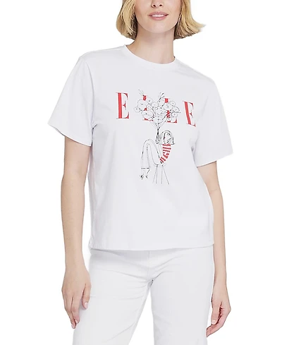 Elle Collection Flowers Graphic Tee